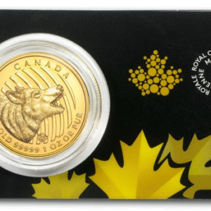 2014 Canada 1 oz Gold Howling Wolf (Assay Card)