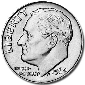 Silver Roosevelt Dimes BU