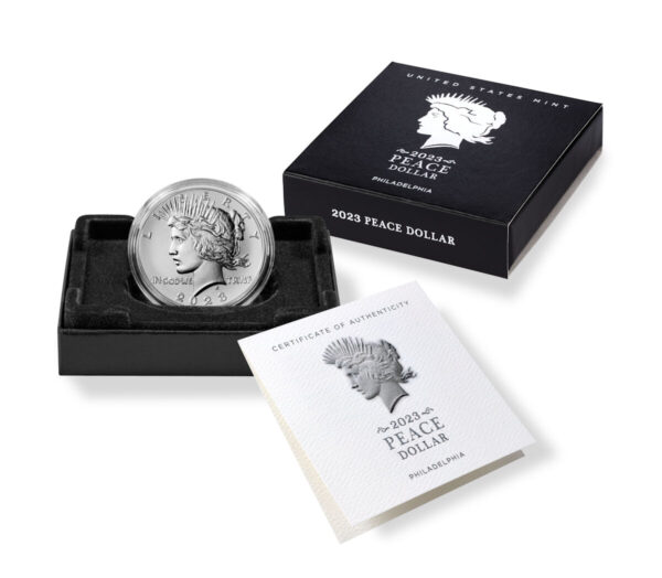 2023 P Peace Silver Dollar - Image 3