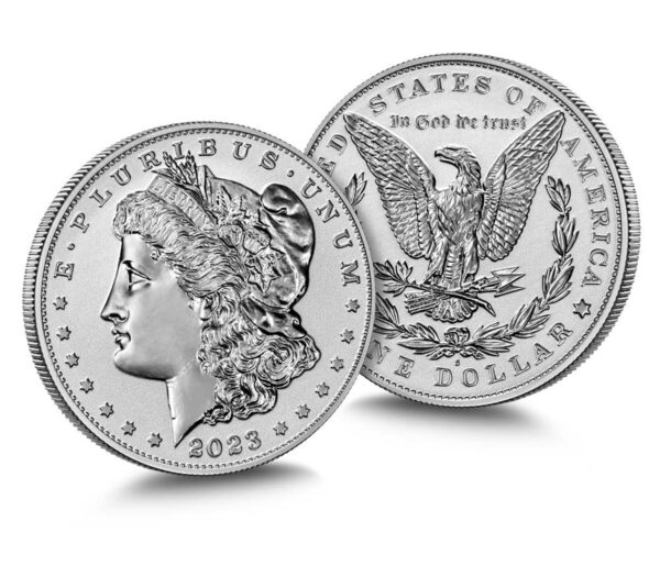 2023 S Morgan and Peace Dollar Reverse Proof Two-Coin Set - Image 2