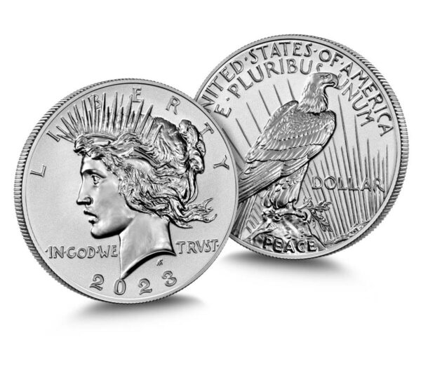 2023 S Morgan and Peace Dollar Reverse Proof Two-Coin Set - Image 3