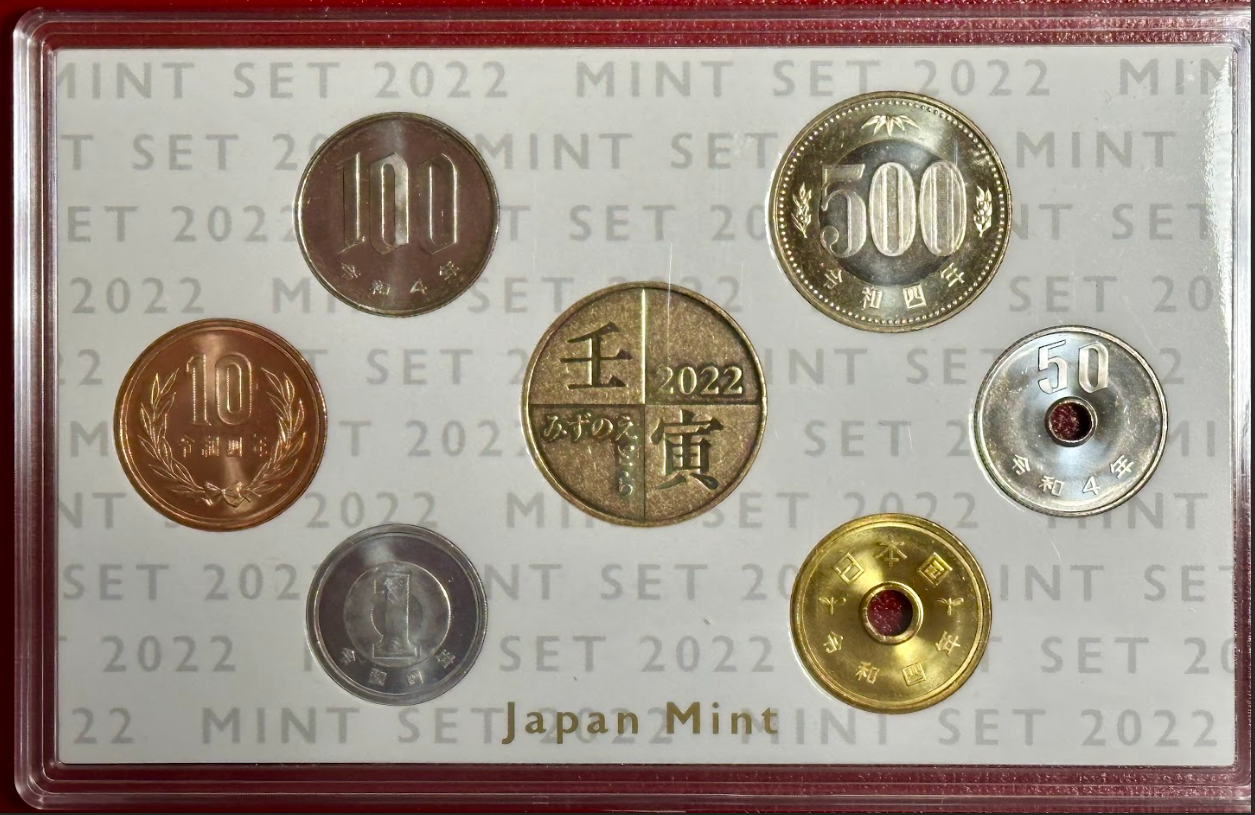 Japan 2022 Mint Set - Obverse Closeup