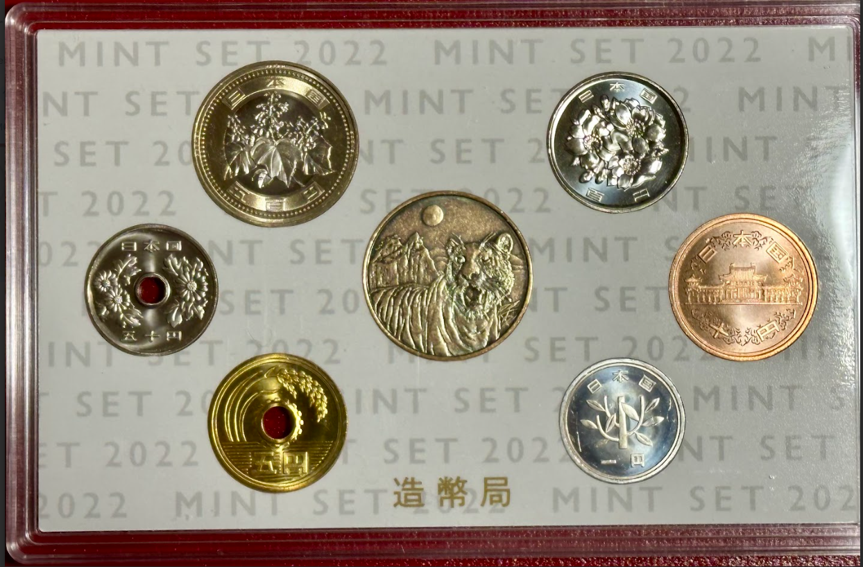 Japan 2022 Mint Set - Reverse Closeup