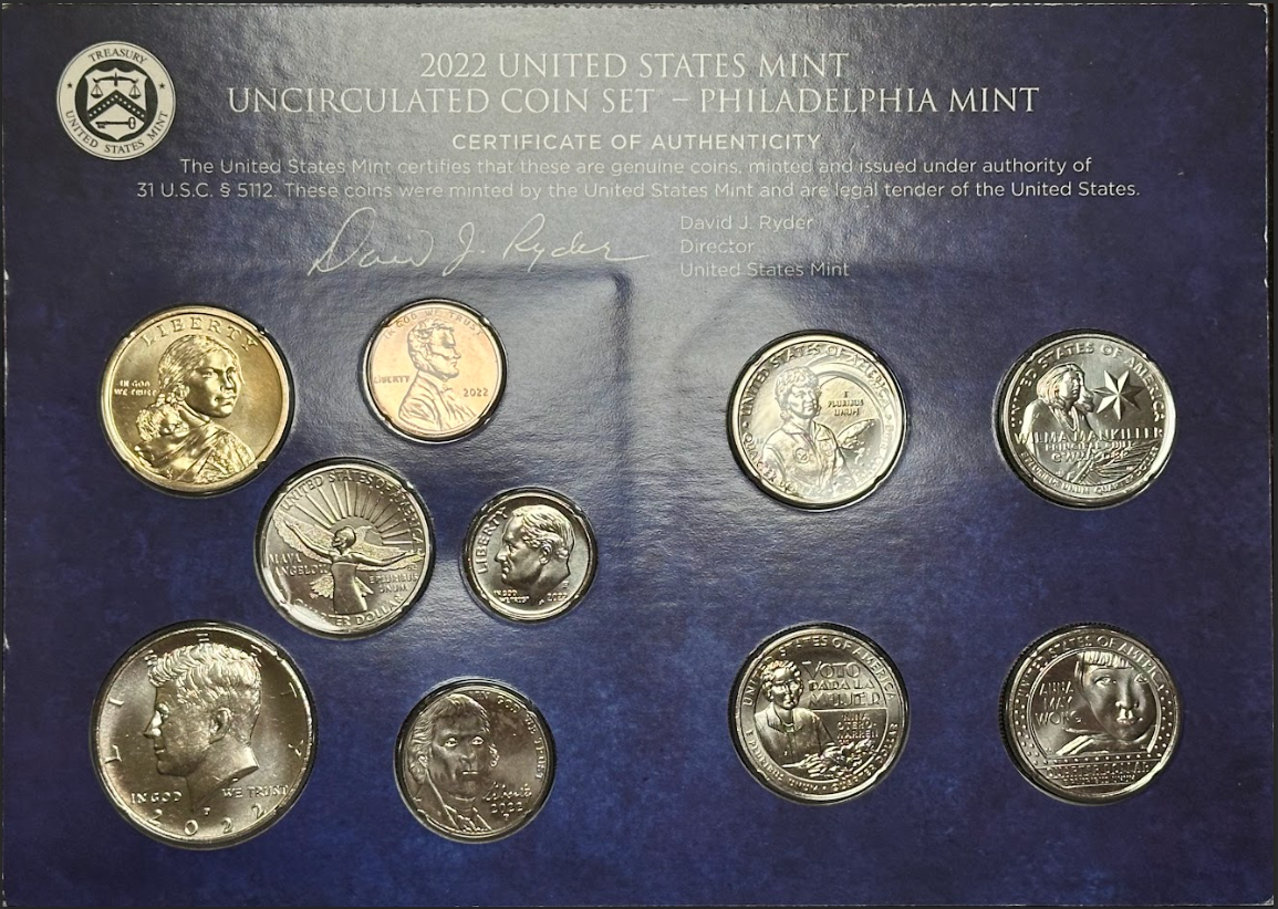 2022 Mint Set - Philadelphia Front