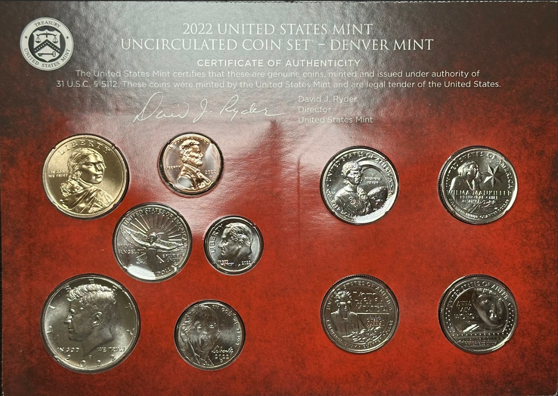 2022 Mint Set - Denver Front