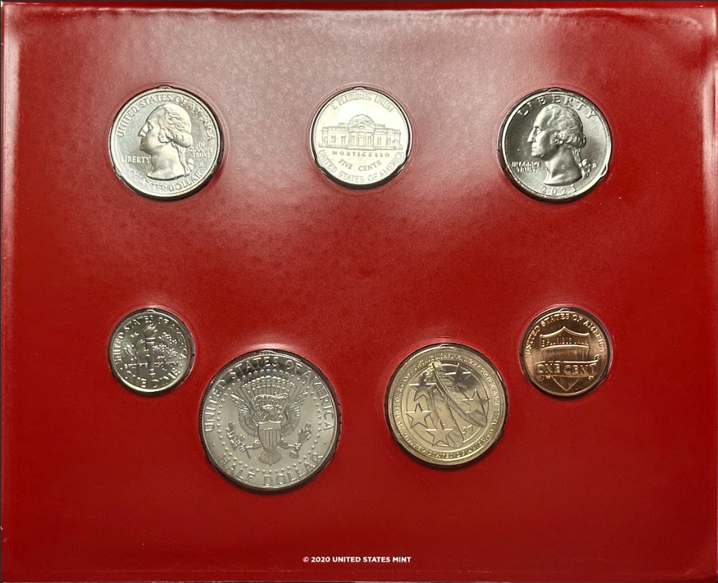 2021 Mint Set - Denver Back
