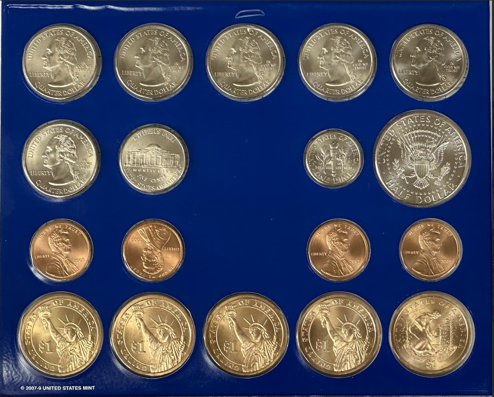 2009 Mint Set - Philadelphia Back