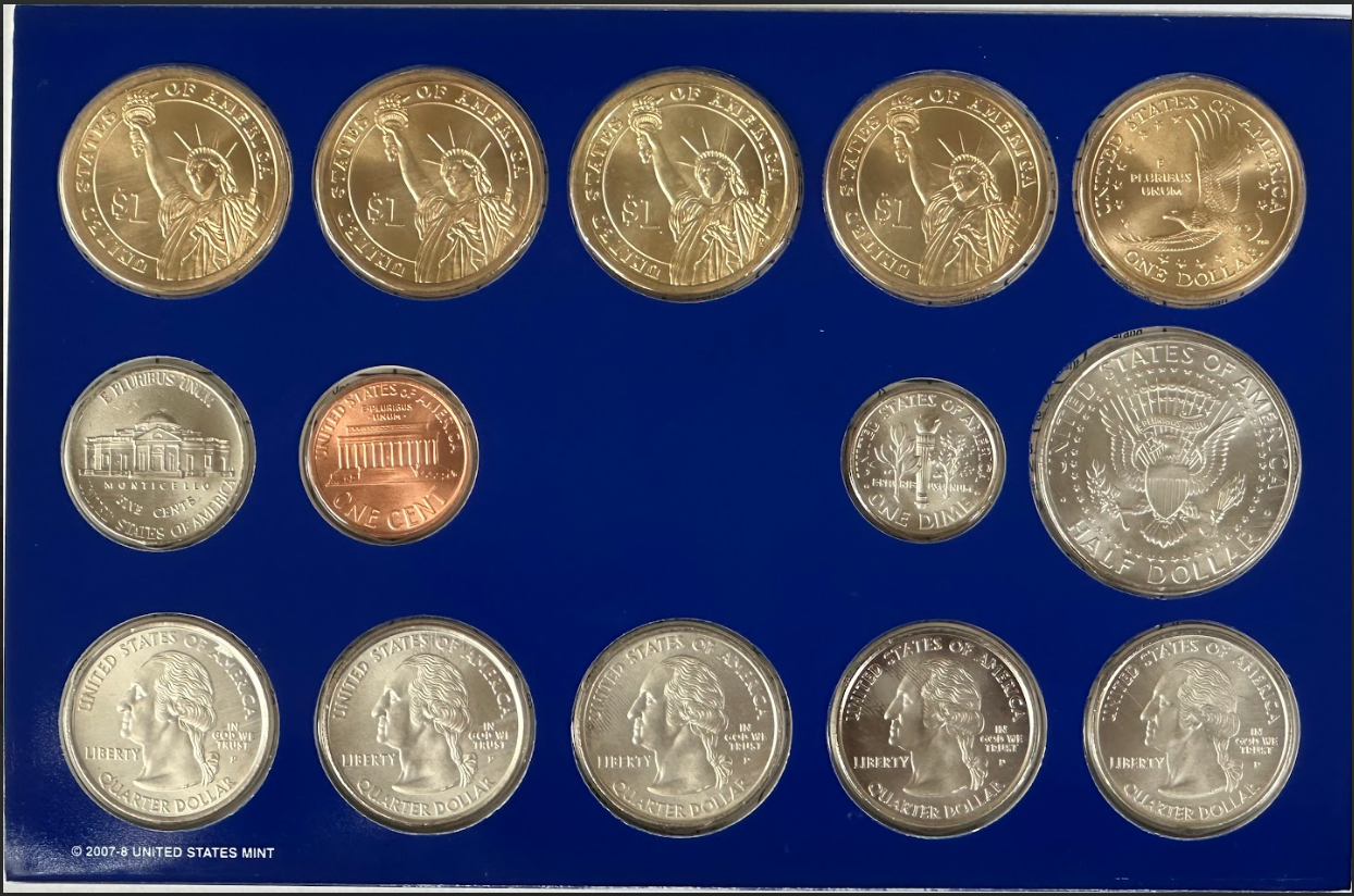 2008 Mint Set - Philadelphia Back