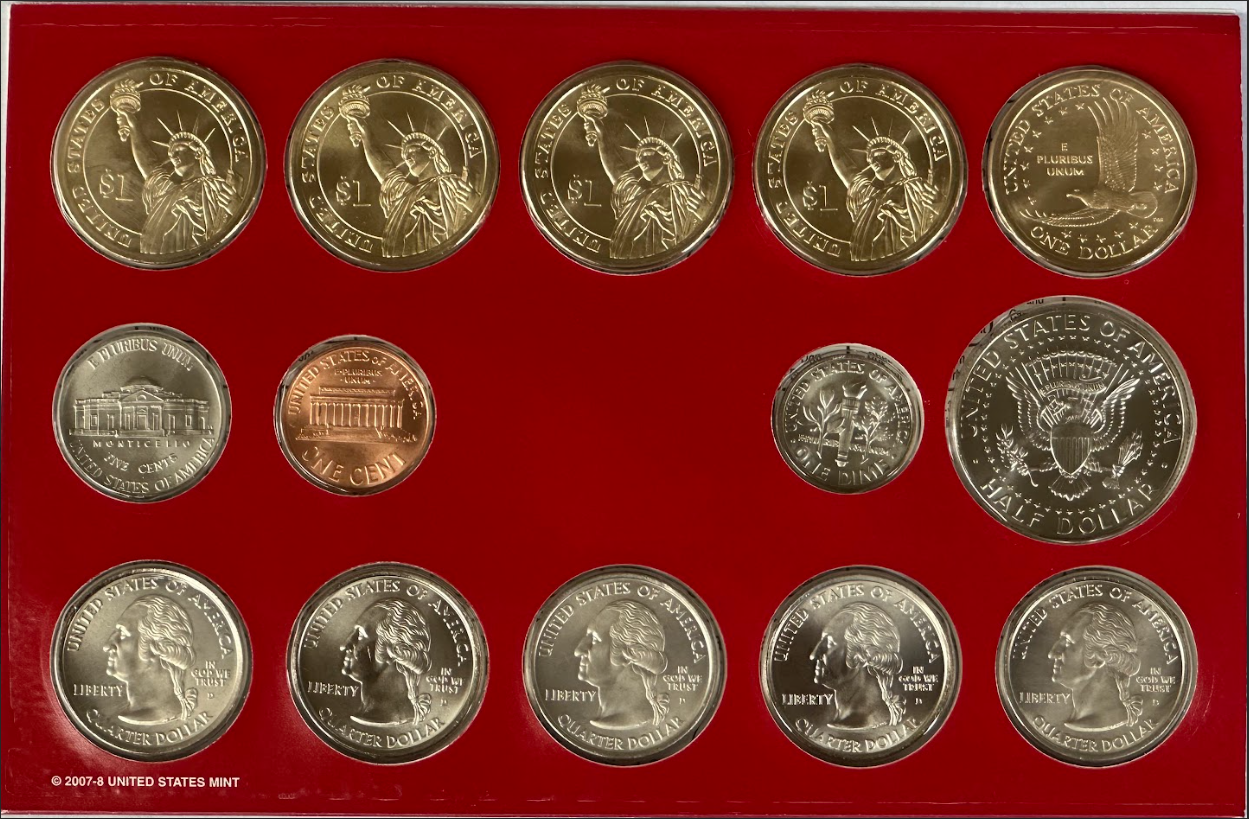 2008 Mint Set - Denver Back